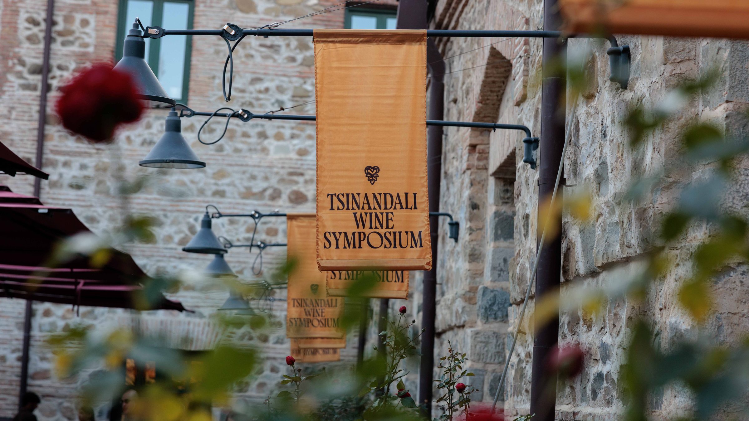Tsinandali Wine Symposium banner at Tsinandali Estate