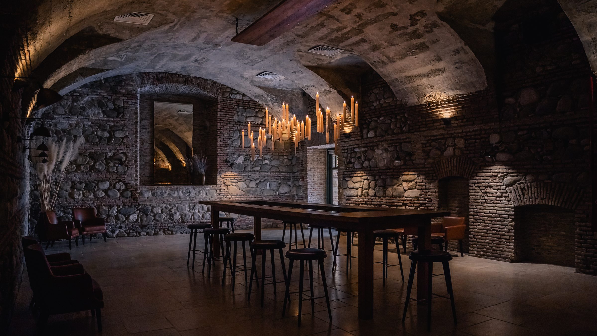 Wine cellar room at Tsinandali Estate